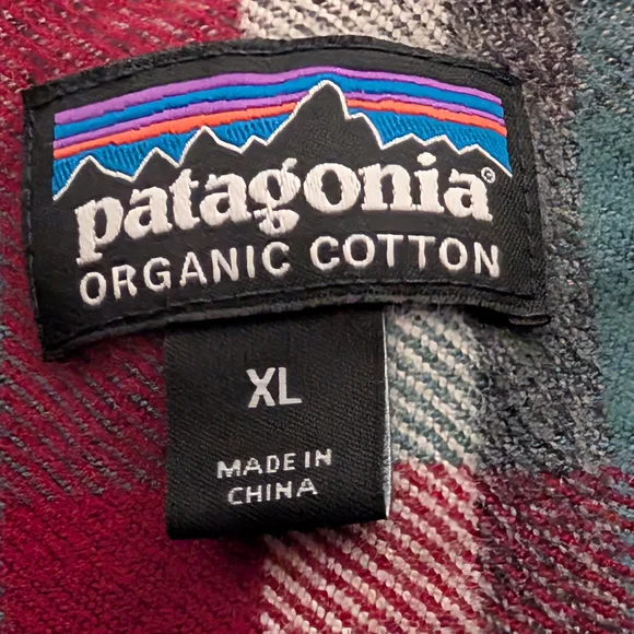 Men's Patagonia Organic Cotton Flannel Shirt Size XL - Picture 2 of 9